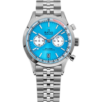 Ratio Street Racer Chronograph RTC018 200M Sunray Blue Reverse Panda Dial Limited Edition Watch