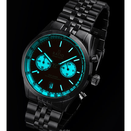 Ratio Street Racer Chronograph RTC019 200M Salmon Reverse Panda Dial Limited Edition Watch