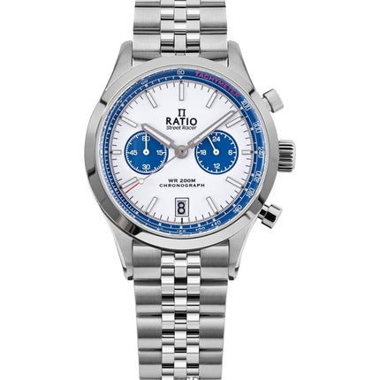 Ratio Street Racer Chronograph RTC024 200M Blue Panda Dial Limited Edition Watch