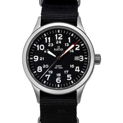 Ratio Quest Men's Field Watch Sapphire Nylon Strap Quartz RTQ017 100M Lewis And Clark Edition
