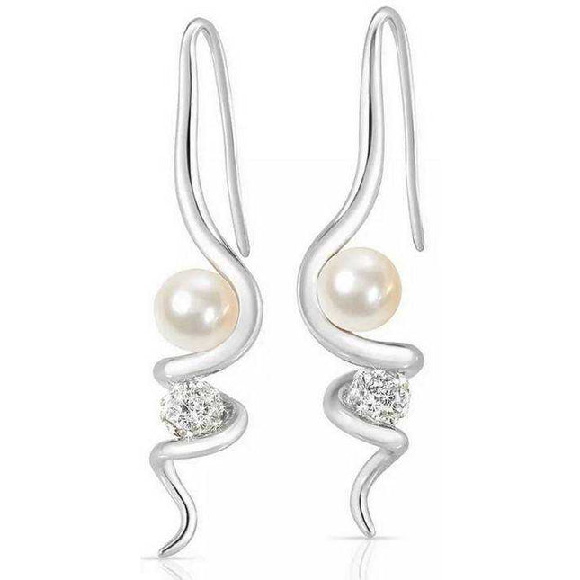 Morellato Luminosa Stainless Steel Cultured Pearl SAET12 Women's Drops Earrings
