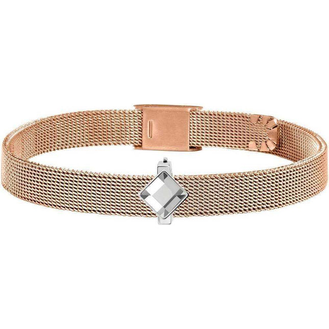 Morellato Sensazioni Rose Gold Tone Stainless Steel Mesh SAJT70 Womens Bracelet