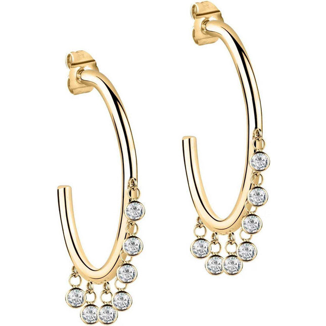 Morellato Cerchi Gold Tone Stainless Steel SAKM55 Womens Earring