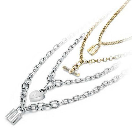 Morellato Abbraccio Stainless Steel And Bronze Necklace SAUB01 For Women
