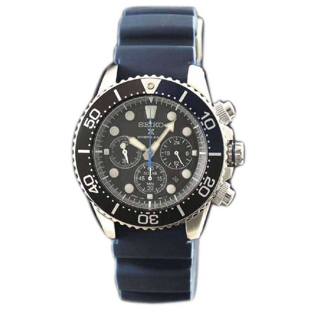 Seiko Prospex SBDL049 Scuba Diver 200M Chronograph Solar Men's Watch