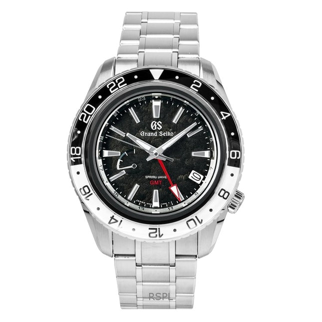 Grand Seiko Sport GMT Stainless Steel Black Dial Automatic SBGE277G 100M Men's Watch