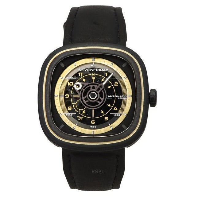 Sevenfriday T Series NFC Enabled Stainless Steel Black Dial Automatic T2/06 SF-T2-06 Men's Watch