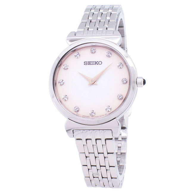 Seiko Quartz SFQ803 SFQ803P1 SFQ803P Diamond Accents Women's Watch