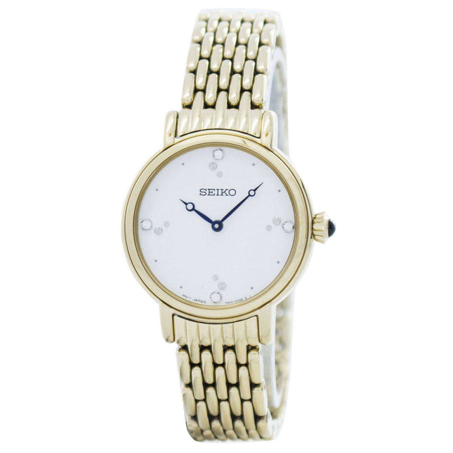 Seiko Quartz Swarovski Crystals SFQ804 SFQ804P1 SFQ804P Women's Watch