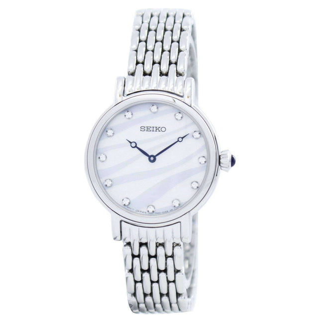Seiko Quartz Swarovski Crystals SFQ807 SFQ807P1 SFQ807P Women's Watch