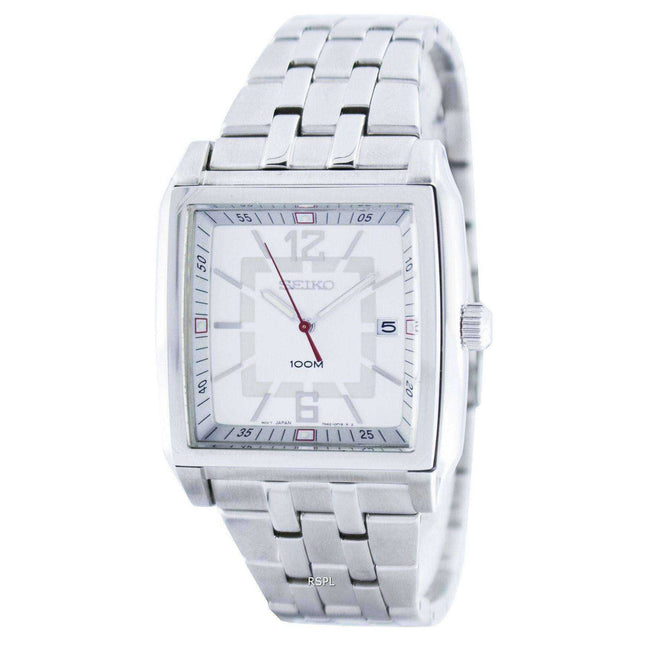 Seiko Quartz Square Shape SGED73 SGED73P1 SGED73P Men's Watch