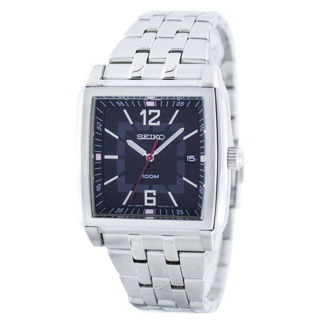 Seiko Quartz Square Shape SGED75 SGED75P1 SGED75P Men's Watch