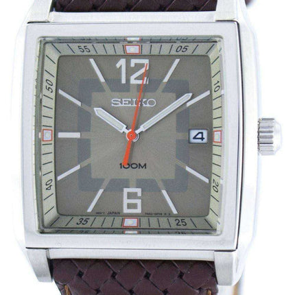 Seiko Quartz Square Shape SGED77 SGED77P1 SGED77P Men's Watch