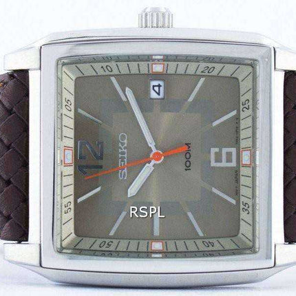 Seiko Quartz Square Shape SGED77 SGED77P1 SGED77P Men's Watch