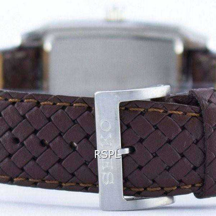 Seiko Quartz Square Shape SGED77 SGED77P1 SGED77P Men's Watch