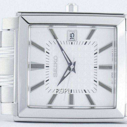 Seiko Quartz Square Shape SGEE03 SGEE03P1 SGEE03P Men's Watch