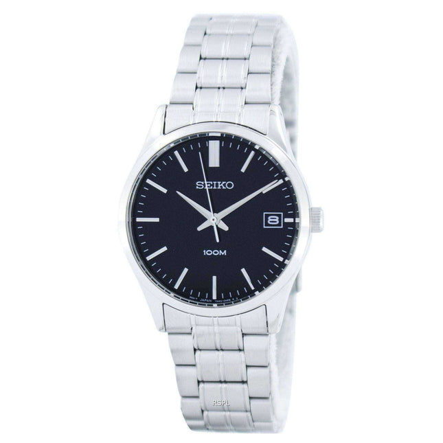 Seiko Quartz Black Dial SGEF01 SGEF01P1 SGEF01P Men's Watch
