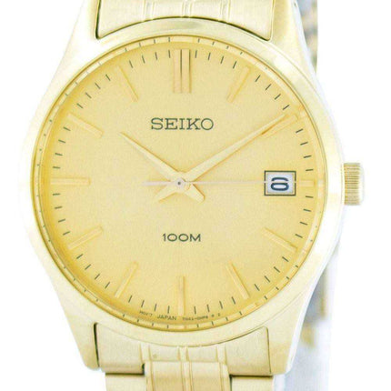 Seiko Quartz Analog Gold Tone SGEF04 SGEF04P1 SGEF04P Men's Watch