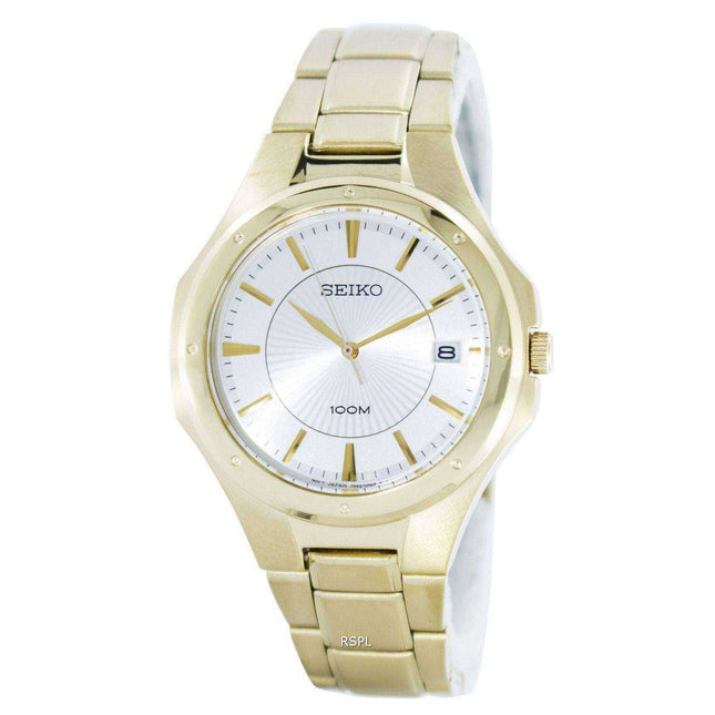 Seiko Quartz Analog Gold Tone SGEF64 SGEF64P1 SGEF64P Men's Watch