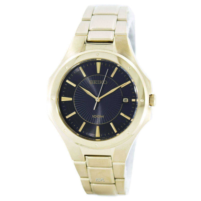 Seiko Quartz Analog Gold Tone SGEF66 SGEF66P1 SGEF66P Men's Watch