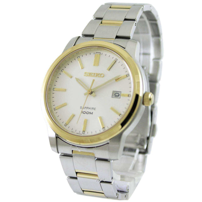 Seiko Quartz Sapphire Silver Dial SGEH06P1 SGEH06P Mens Watch