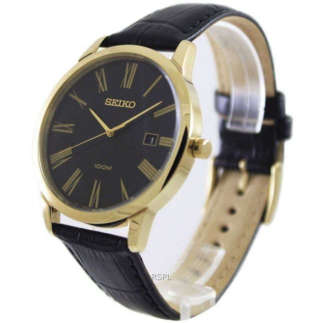 Seiko Montre Quartz Black Dial SGEH14P1 SGEH14P Mens Watch