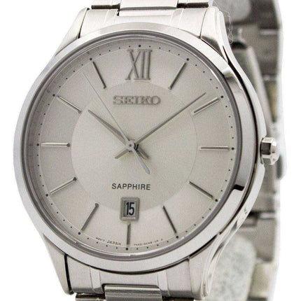 Seiko Quartz Sapphire Glass Silver Dial SGEH51P1 SGEH51P Mens Watch