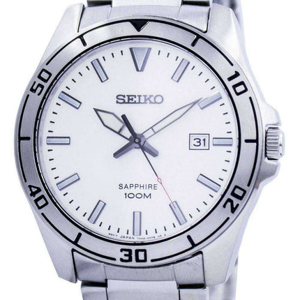 Seiko Quartz Sapphire Glass White Dial SGEH59 SGEH59P1 SGEH59P Men's Watch