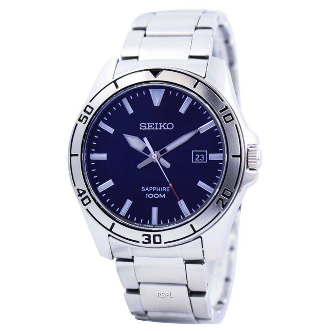 Seiko Quartz Sapphire Glass Blue Dial SGEH61 SGEH61P1 SGEH61P Men's Watch