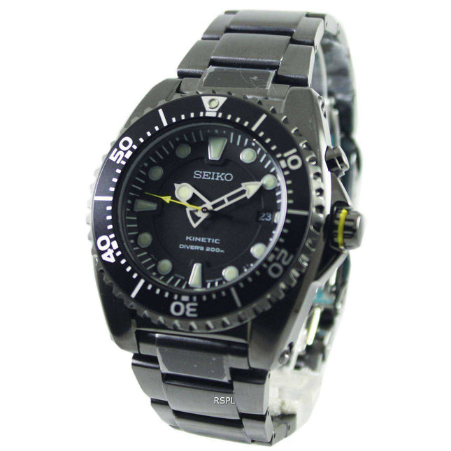 Seiko Kinetic Divers Ion Plated Watch 200m SKA427P1 SKA427P Mens watch