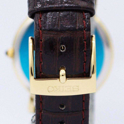 Seiko Brown Leather Strap SKK648P1 SKK648P SKK648 Mens Watch