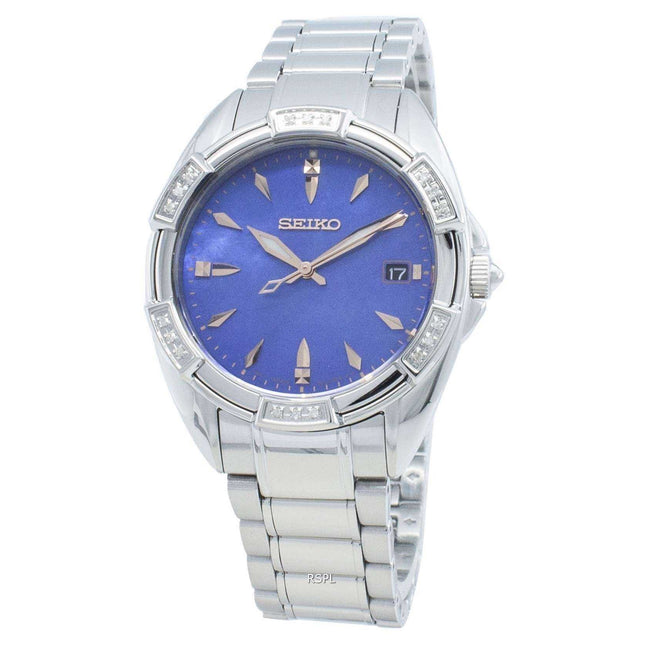 Seiko Classic SKK881P SKK881P1 SKK881 Diamond Accents Quartz Women's Watch