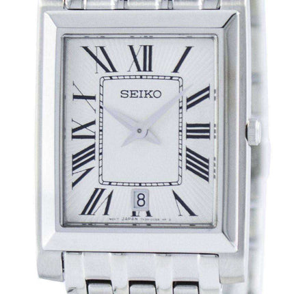 Seiko Stylish Rectangular Quartz Analog SKP357 SKP357P1 SKP357P Men's Watch