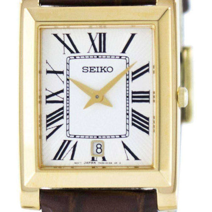 Seiko Stylish Rectangular Quartz Analog SKP362 SKP362P1 SKP362P Men's Watch