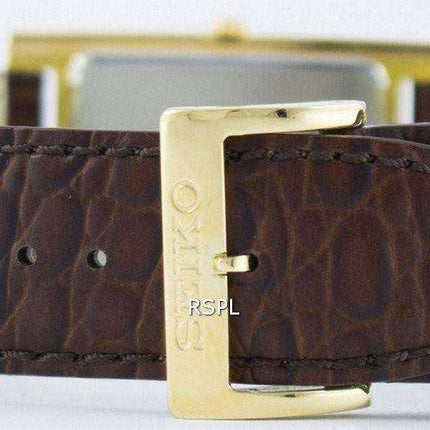 Seiko Stylish Rectangular Quartz Analog SKP362 SKP362P1 SKP362P Men's Watch