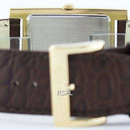 Seiko Stylish Rectangular Quartz Analog SKP362 SKP362P1 SKP362P Men's Watch