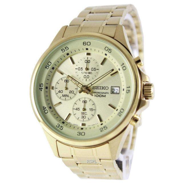 Seiko Chronograph Quartz 100M SKS482P1 SKS482P Mens Watch