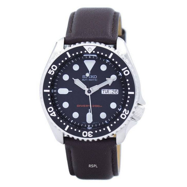 Seiko Automatic Diver's 200M Ratio Dark Brown Leather SKX007K1-LS11 Men's Watch