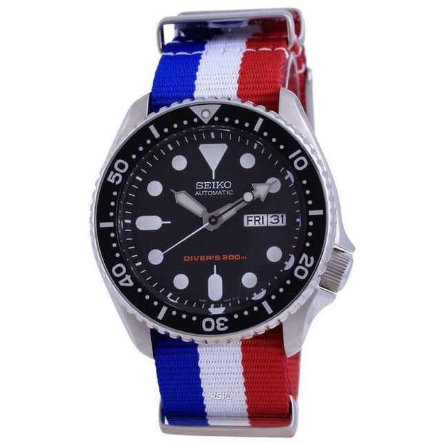 Seiko Automatic Divers Polyester SKX007K1-var-NATO25 200M Mens Watch