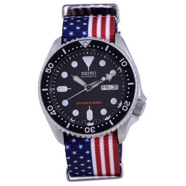 Seiko Automatic Divers Polyester SKX007K1-var-NATO27 200M Mens Watch