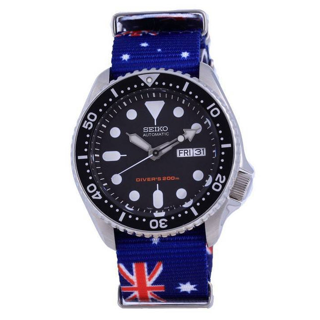 Seiko Automatic Divers Polyester SKX007K1-var-NATO30 200M Mens Watch