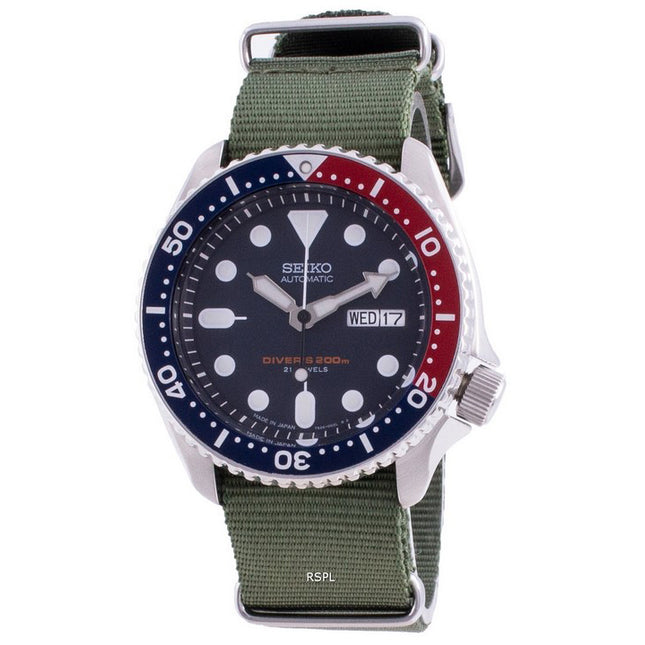 Seiko Automatic Divers SKX009J1-var-NATO9 200M Japan Made Mens Watch