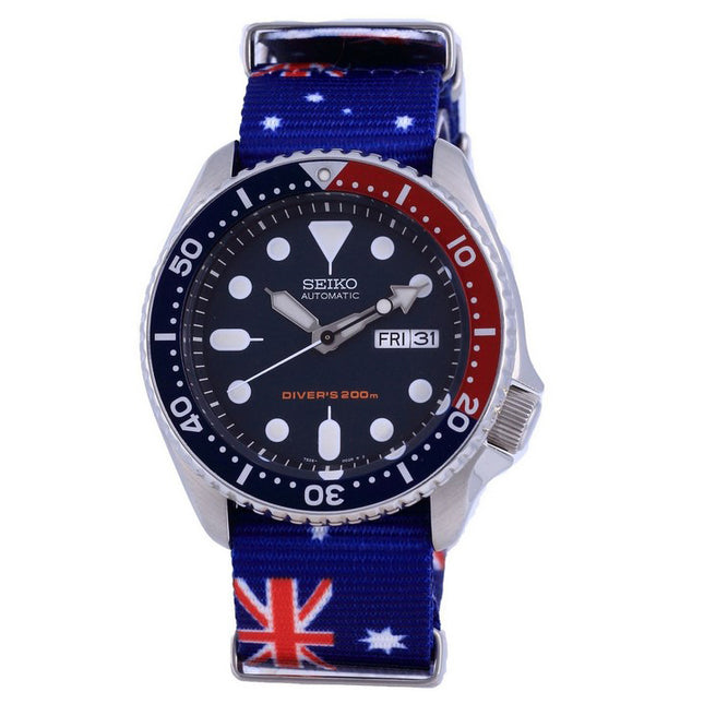 Seiko Automatic Divers Polyester SKX009K1-var-NATO30 200M Mens Watch