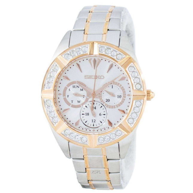 Seiko Quartz Multi-Function Diamond Accent SKY678 SKY678P1 SKY678P Women's Watch
