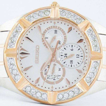 Seiko Quartz Multi-Function Diamond Accent SKY678 SKY678P1 SKY678P Women's Watch