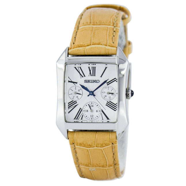 Seiko Rectangular Multi-Function Quartz Analog SKY737P2 Women's Watch