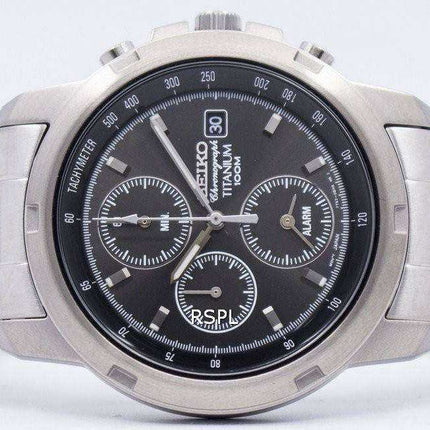 Seiko Titanium Alarm Chronograph SNA107 SNA107P1 SNA107P Mens Watch