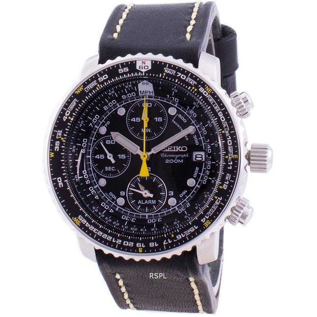 Seiko Pilots Flight SNA411P1-VAR-LS16 Quartz Chronograph 200M Mens Watch