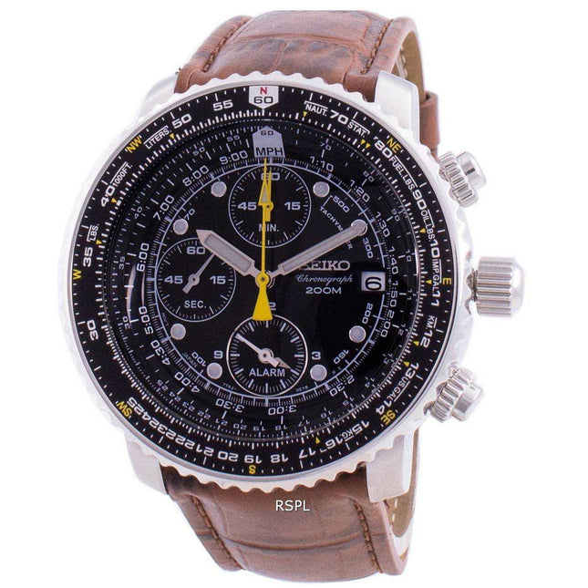 Seiko Pilots Flight SNA411P1-VAR-LS7 Quartz Chronograph 200M Mens Watch