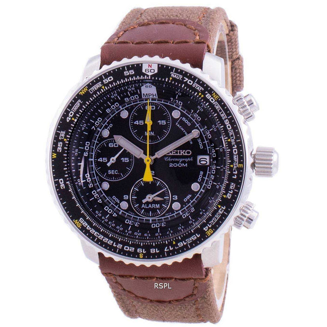 Seiko Pilot's Flight SNA411P1-VAR-NS1 Quartz Chronograph 200M Men's Watch